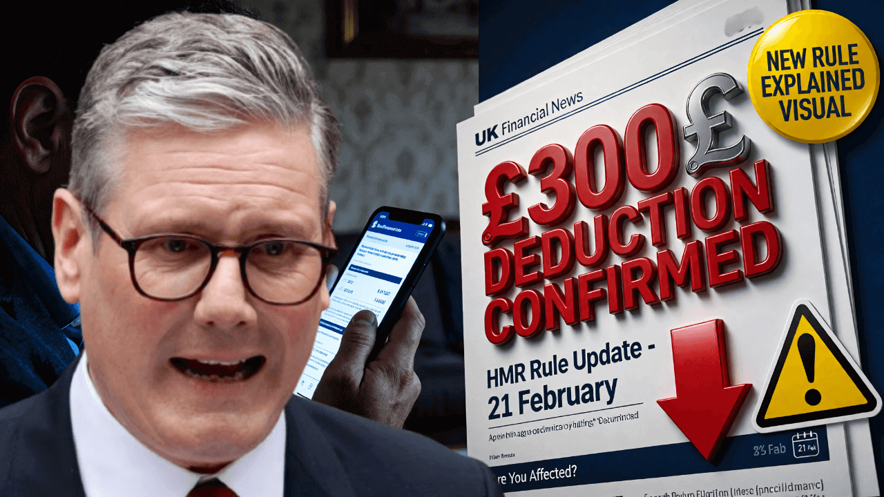 £300 Bank Deduction for UK Pensioners Confirmed – New HMRC Rule From 21 February Explained